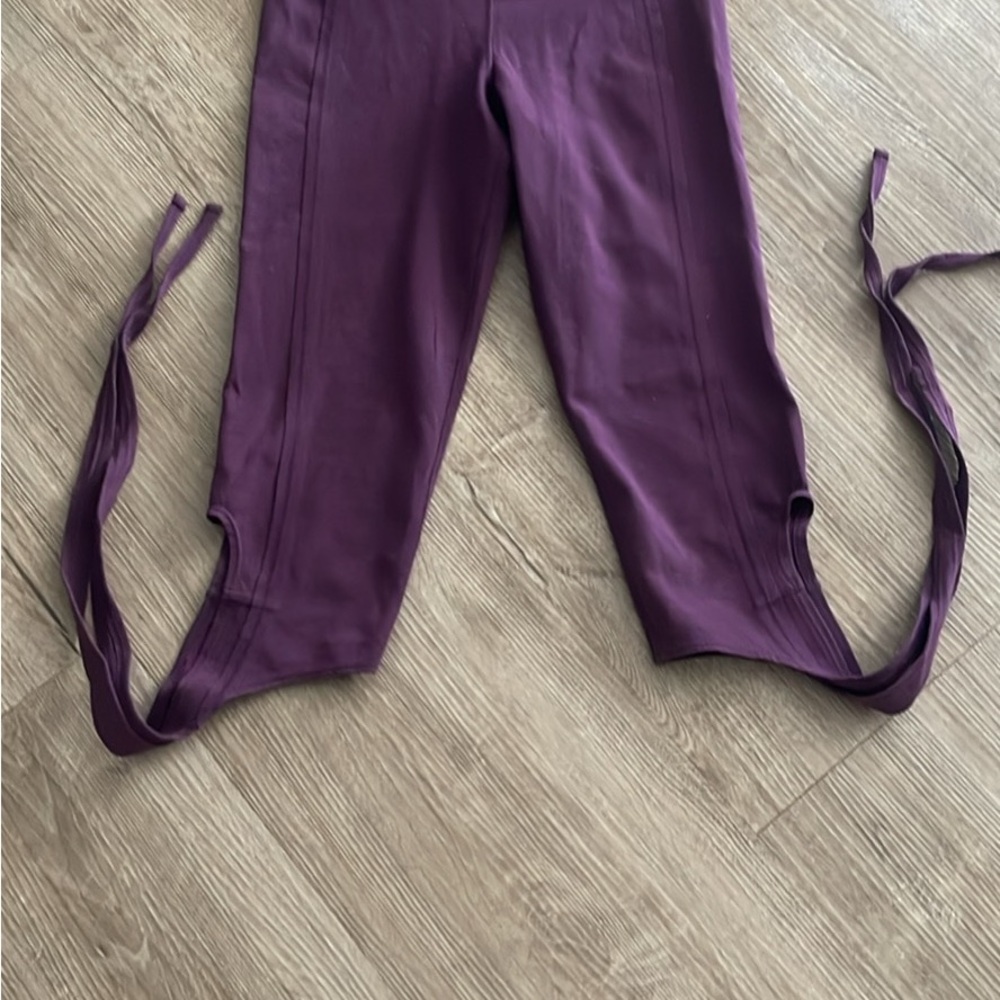 Purple Leggings with Side Ties